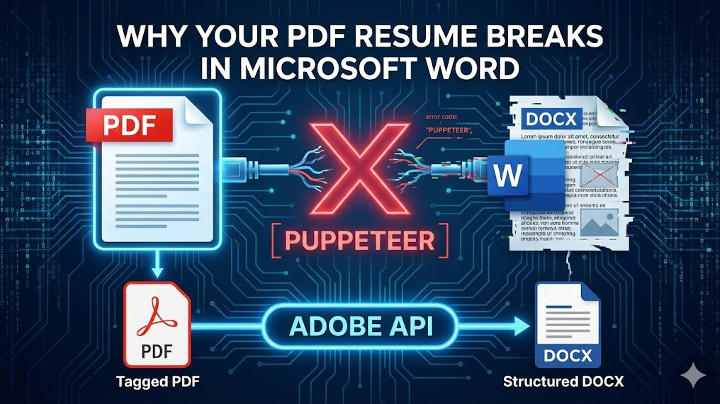 Why Your PDF Resume Breaks in Microsoft Word (And How to Fix It)