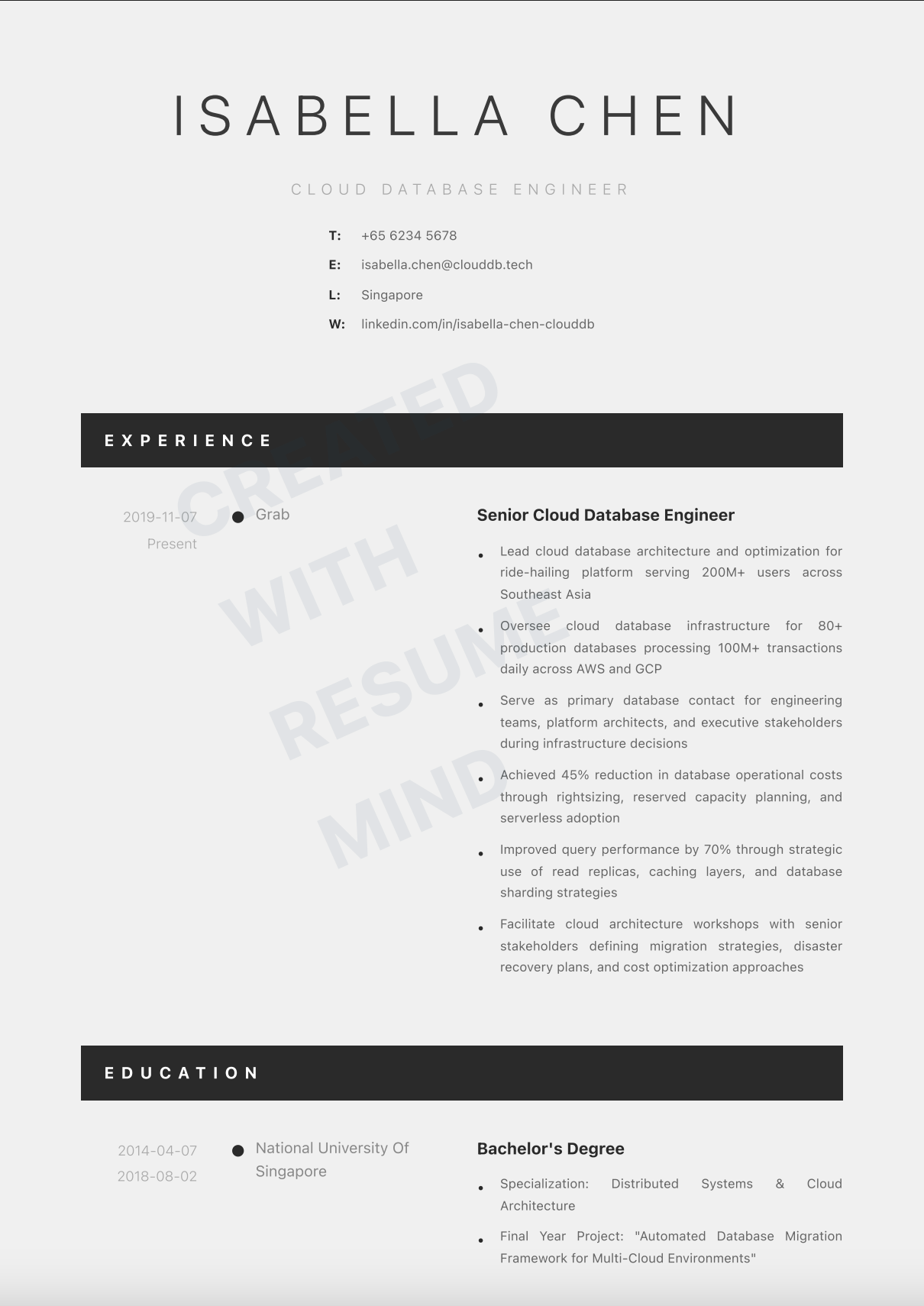 Cloud Database Engineer