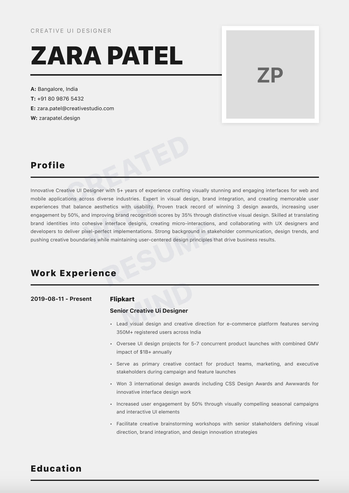 Creative UI Designer