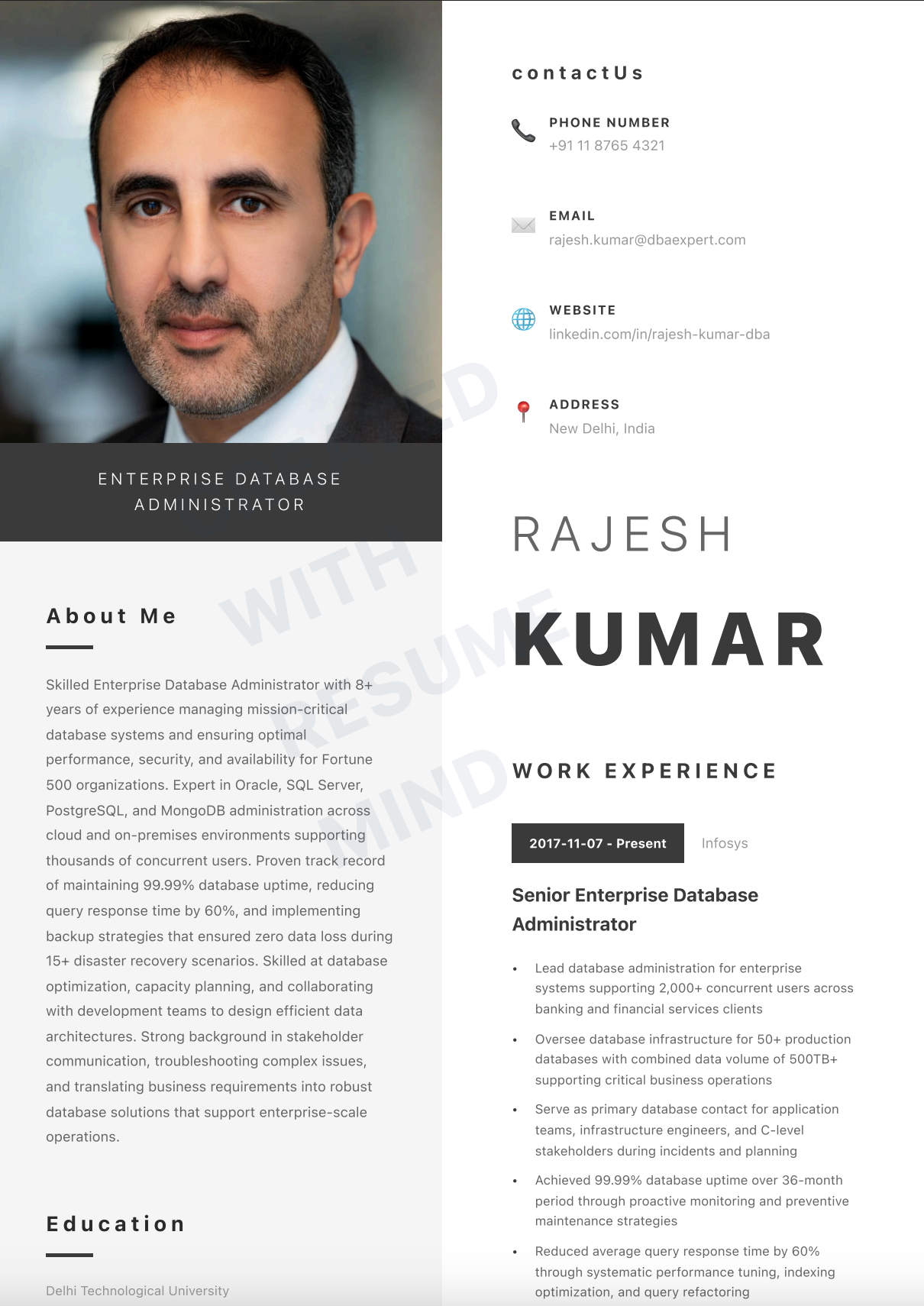 Enterprise Database Administrator