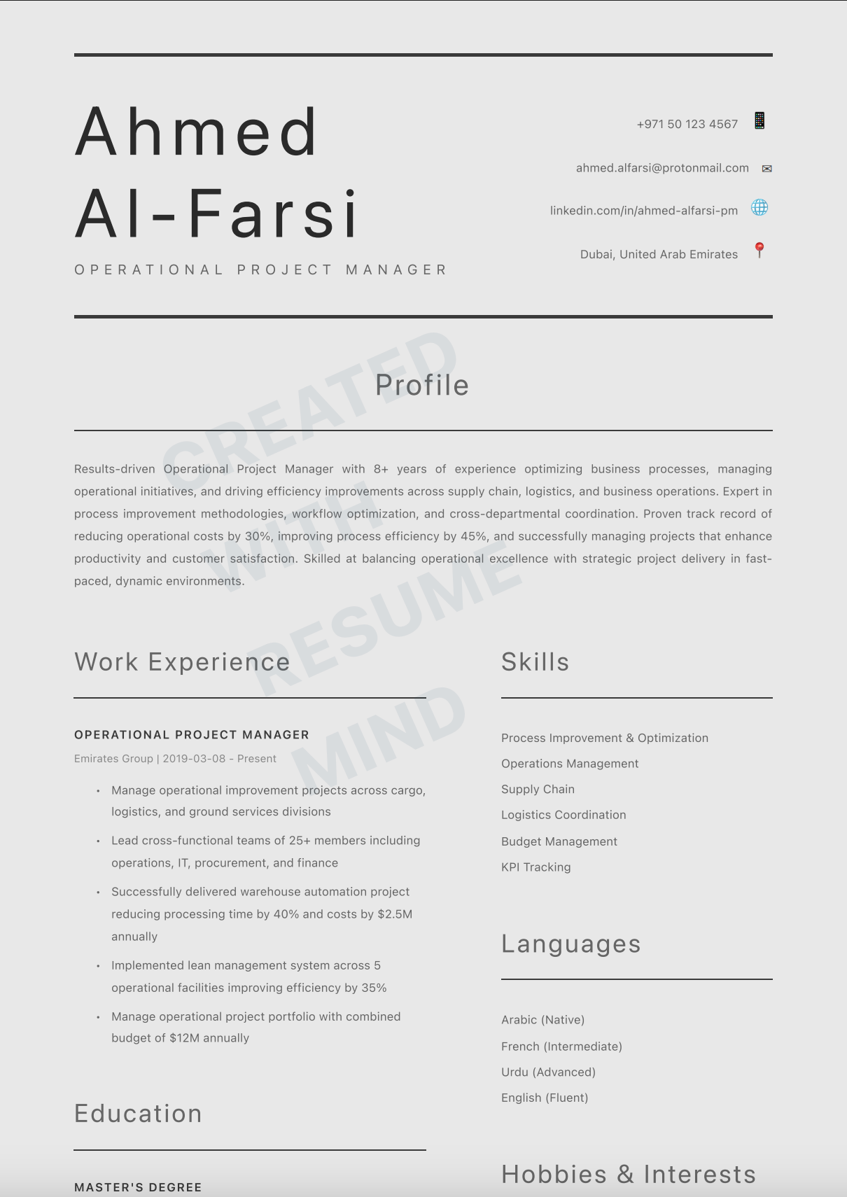 Infrastructure & Operations Project Manager