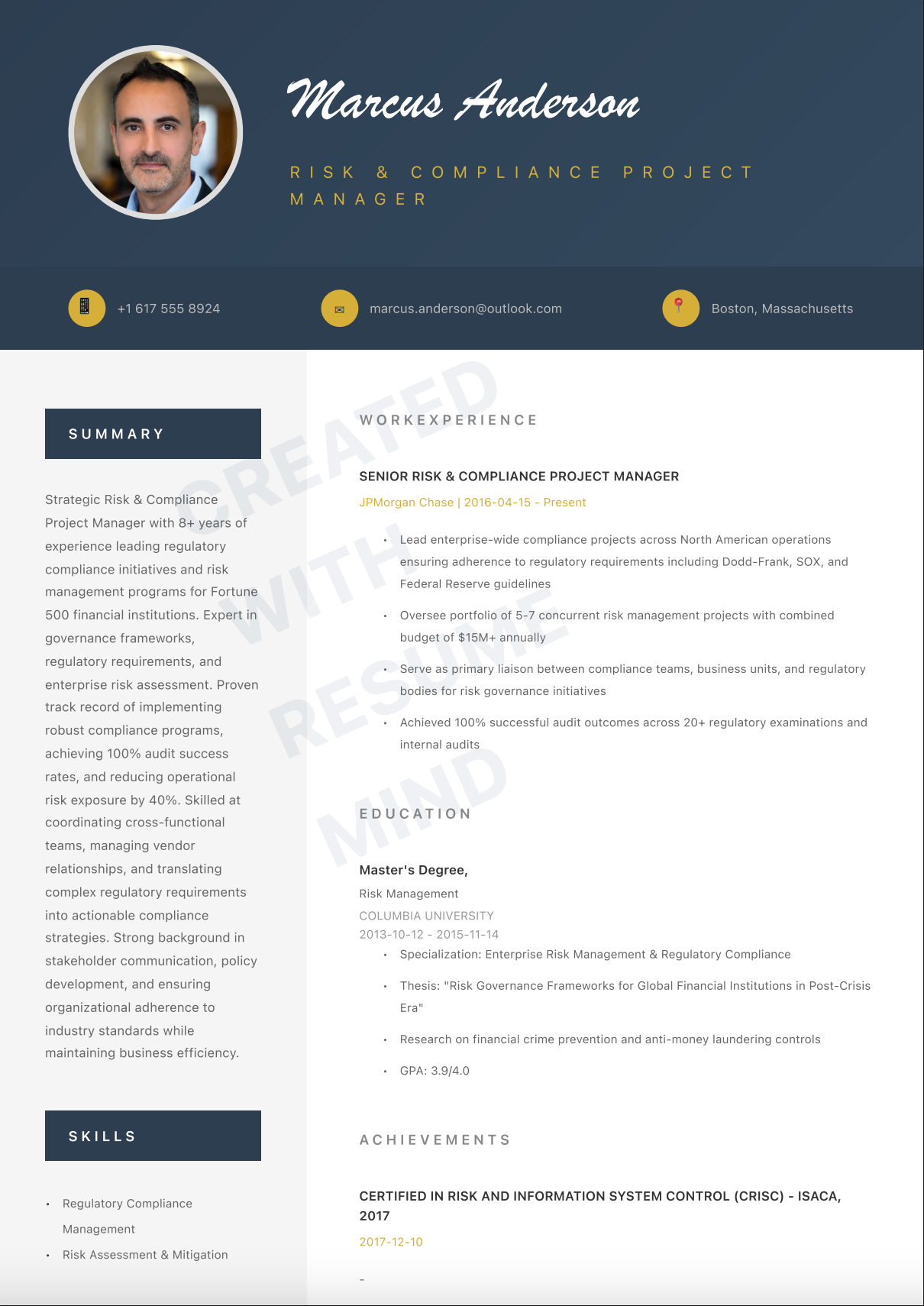 Risk & Compliance Project Manager