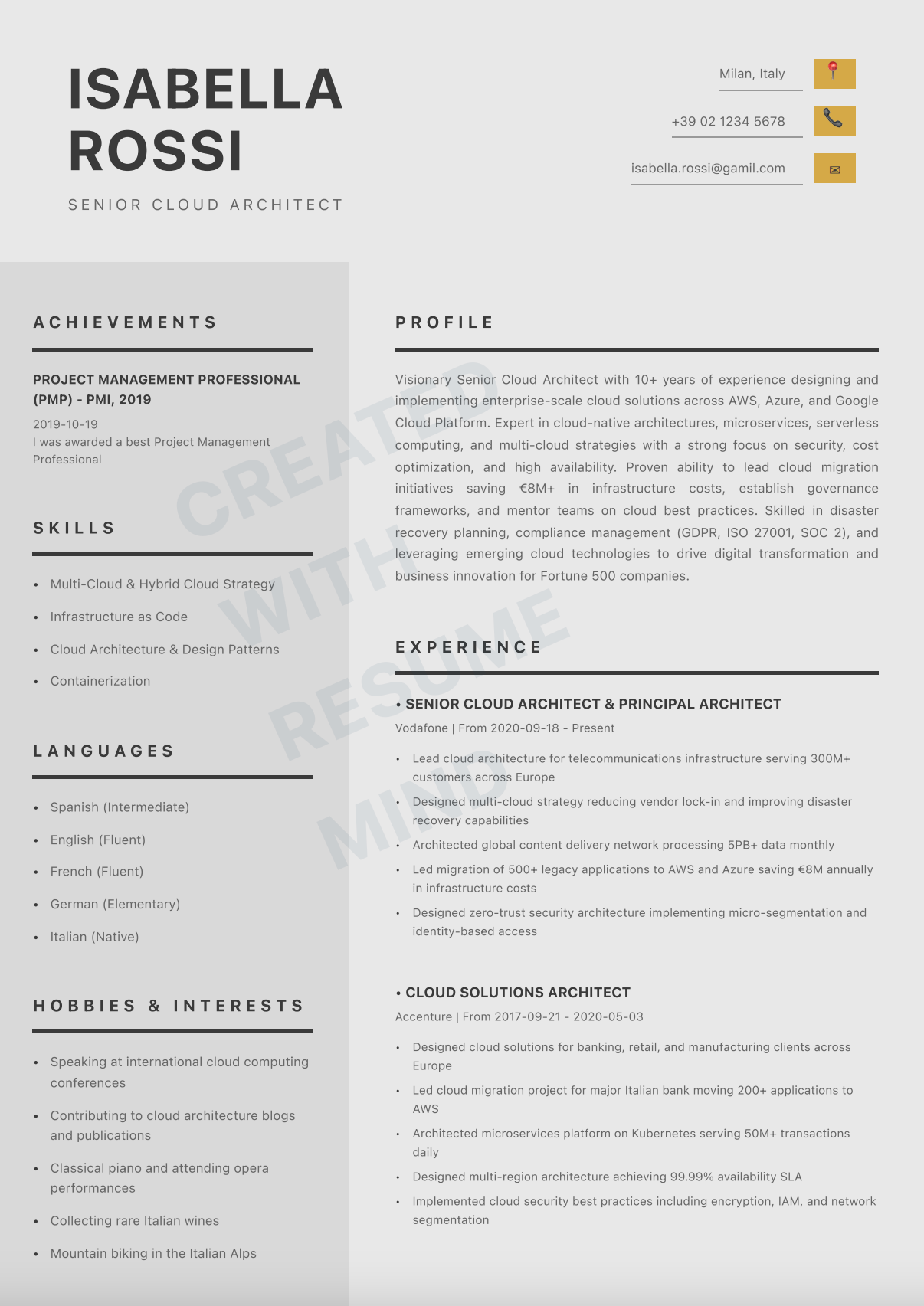 Senior Cloud Architect