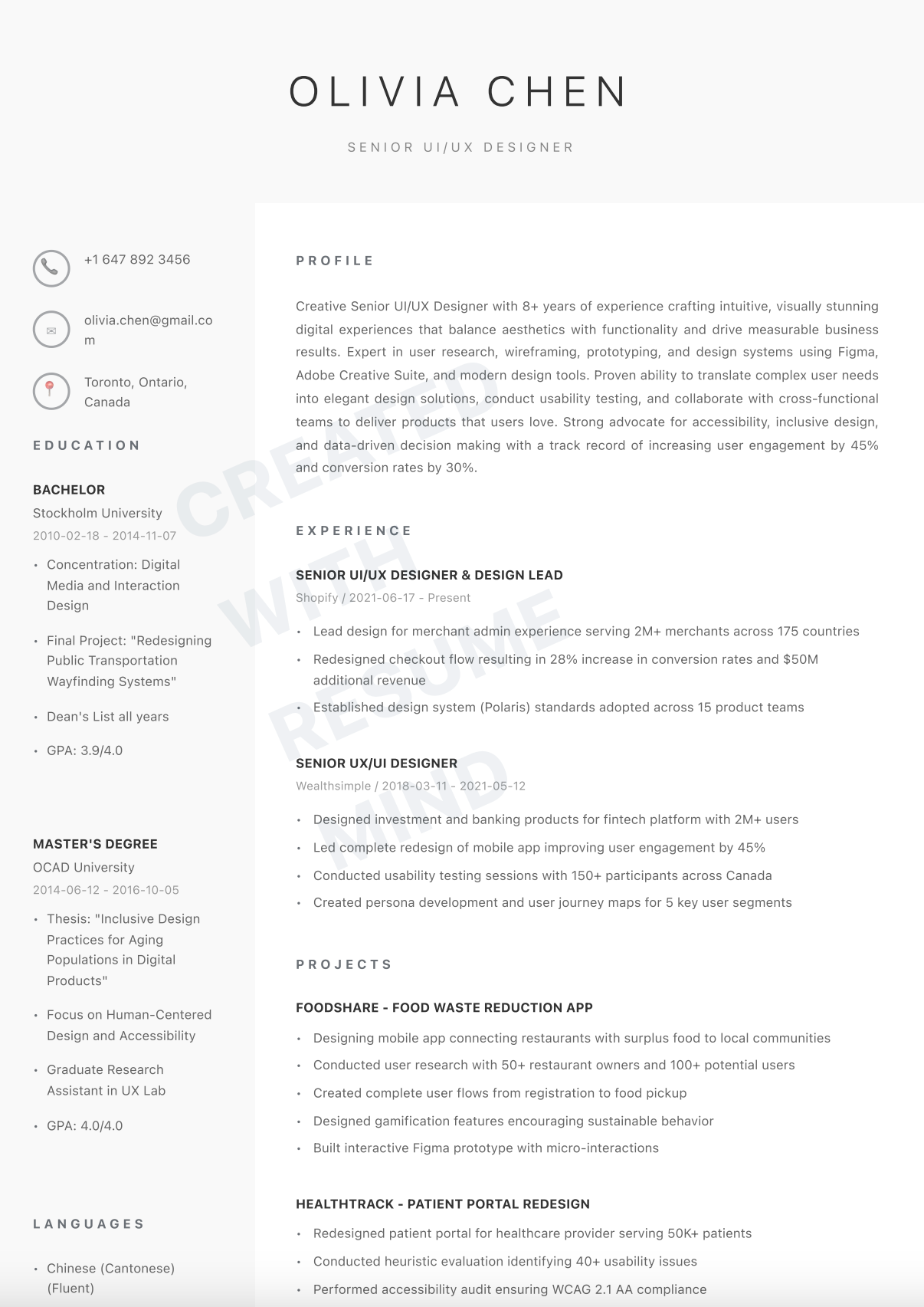 Senior UI/UX Designer