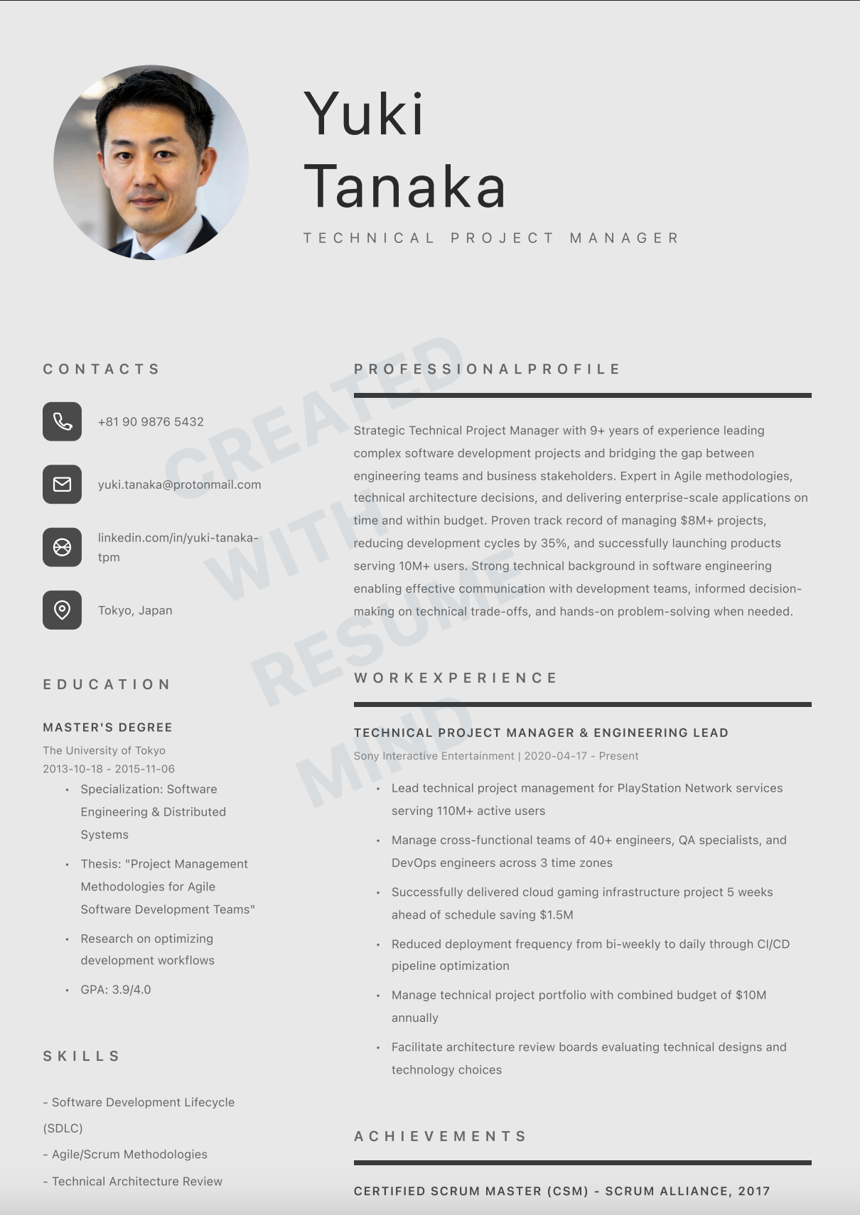 Technical Project Manager